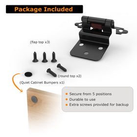 Chibery 30 degree auto close hinges ensure soft door closure.
