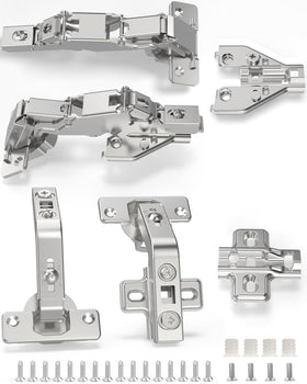 Chibery clip-on mounting plate for quick door installation and adjustments