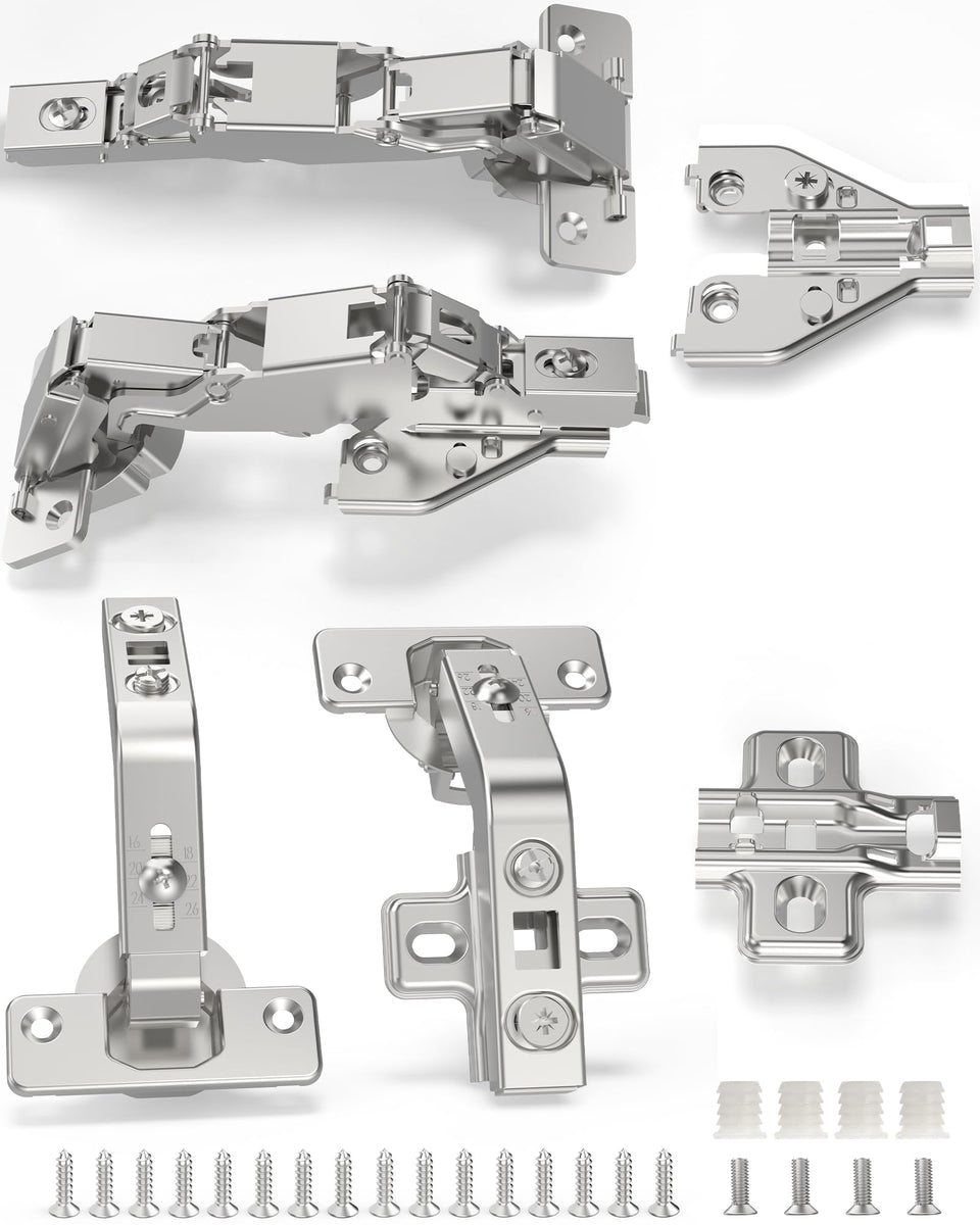 Chibery clip-on mounting plate for quick door installation and adjustments