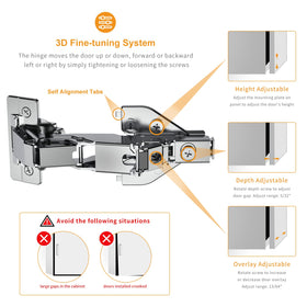 Chibery clip-on plate for face-frame cabinet installation