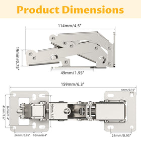 Chibery easy-install hinges with screws for quick mounting