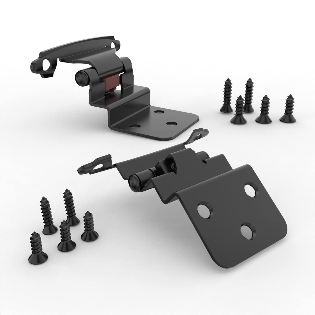 Chibery hinge set includes screws for a complete installation.