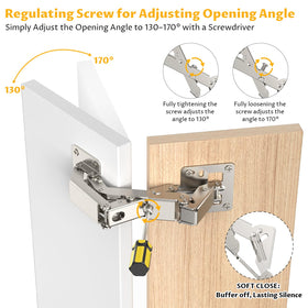 Chibery lid-support trap-door hinges for upward-opening cabinet flaps