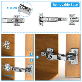 Chibery nickel-plated steel hinges resist rust and wear