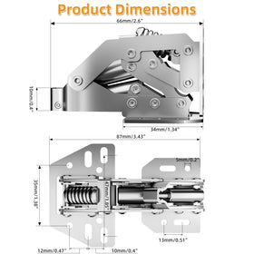 Chibery no pre-drilled holes design speeds up installation.
