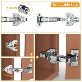 Chibery soft-close concealed hinge in action