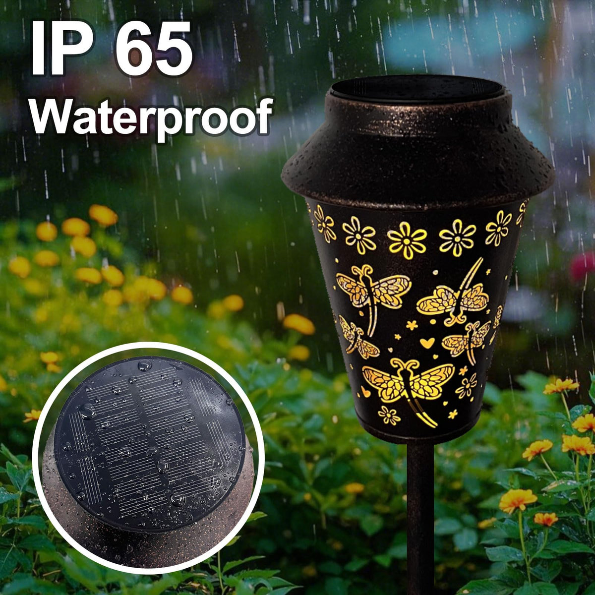 CHIC ORIGINS easy to install replacement lid for patio path lighting
