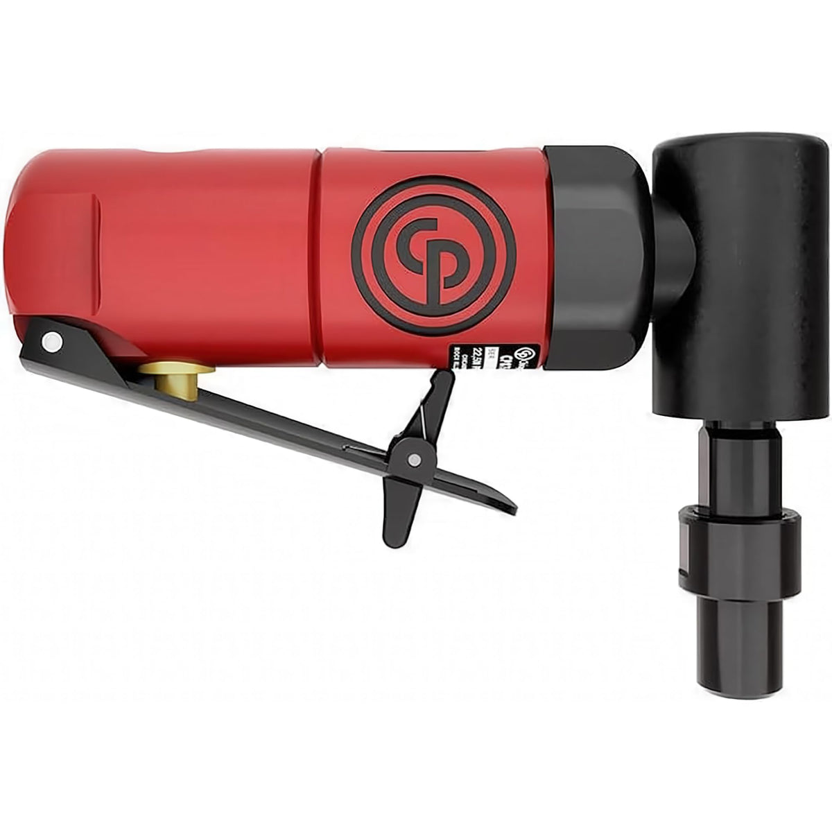 Chicago Pneumatic CP875 front view for compact high-speed grinding in tight spaces.
