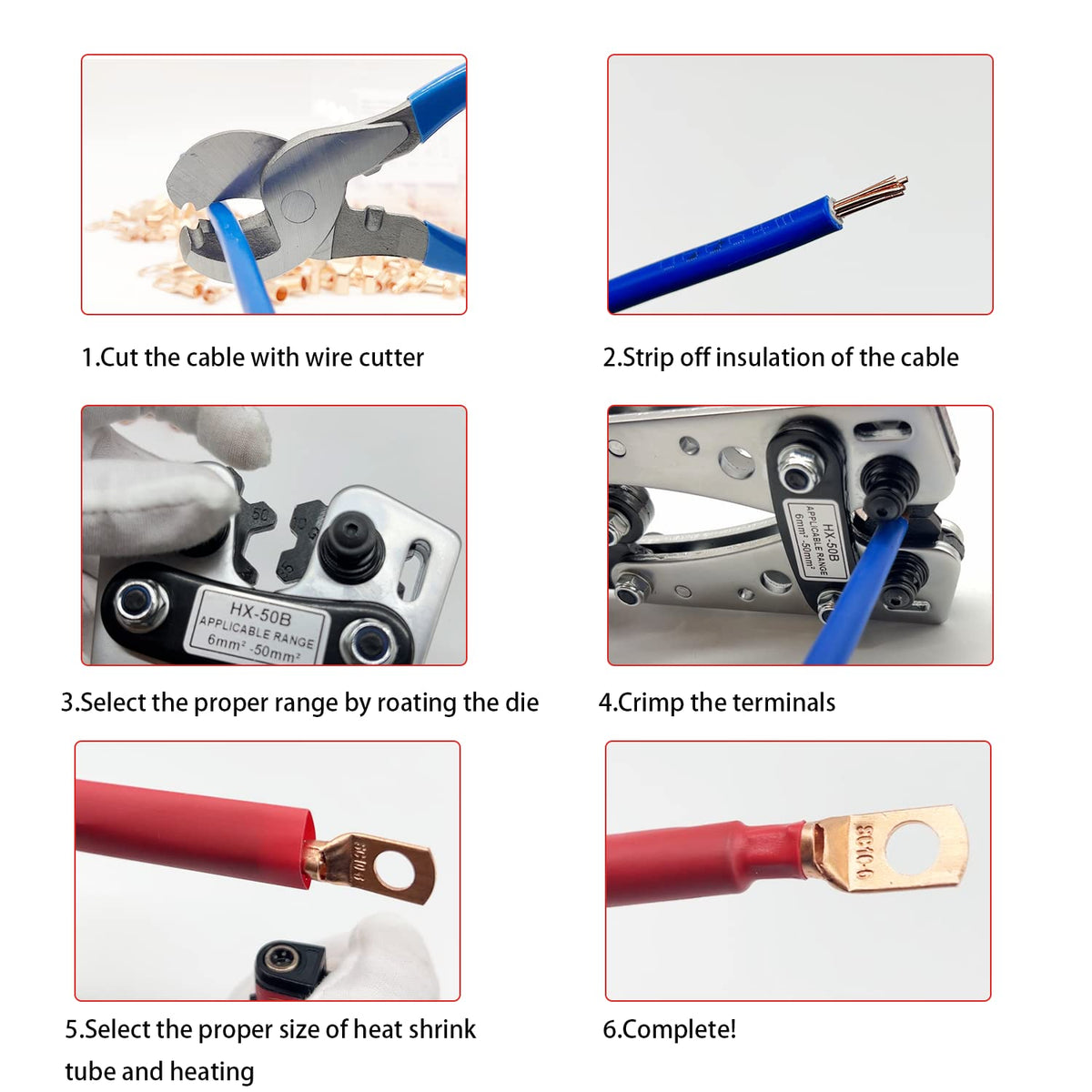 Chicarry ergonomic lever with soft grip reduces hand fatigue during crimping