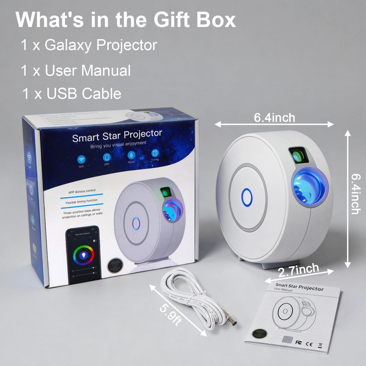CHIGIH compact design fits on shelves, desks, or nightstands, great for gifts.
