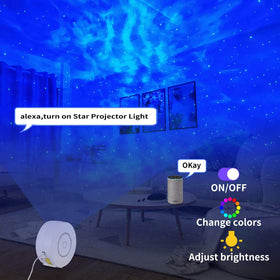 CHIGIH star projector with nebula ceiling effects for immersive room decor.