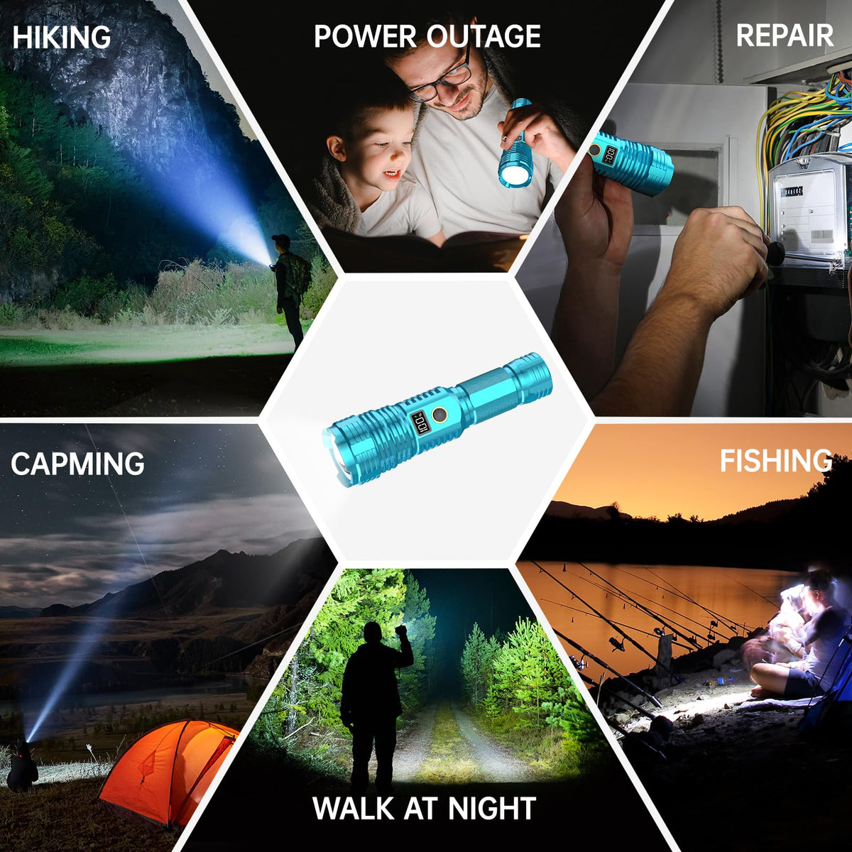 CHILDBOT emergency camping flashlight is ready for gifts and gear.