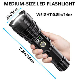 CHILDBOT flashlight durable aluminum shell resists drops for rugged use