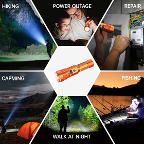 CHILDBOT emergency camping flashlight in outdoor setting