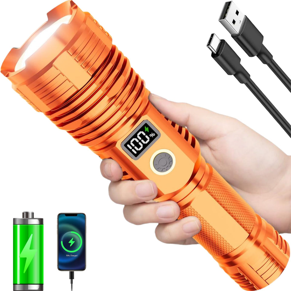 CHILDBOT flashlight tactical zoom beam for camping and emergencies