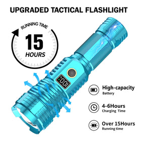 CHILDBOT flashlight doubles as USB power bank for devices on the go.