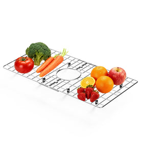 Chilinii 24x12 sink protector front view protects sink bottom from scratches