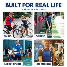 CHILLSWIFT breathable mesh vest improves ventilation for comfortable cooling