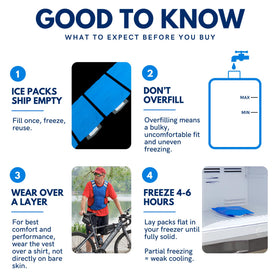 CHILLSWIFT vest worn during outdoor work for short cooling breaks