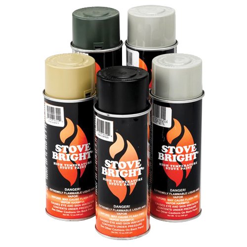 Chimney Plus Stove Bright satin black finish cures for high-heat use