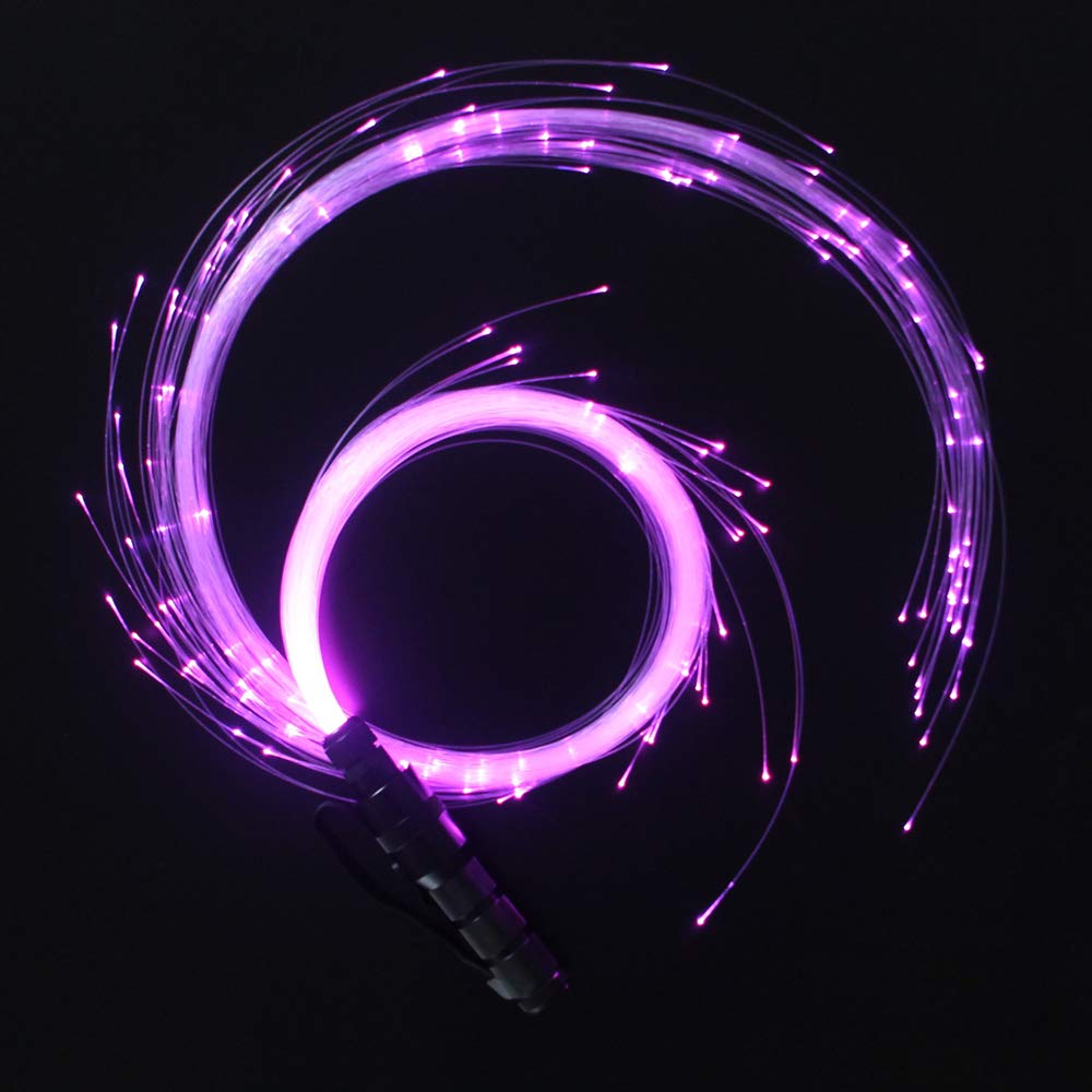CHINLY fiber optic whip in action for dynamic dance visuals