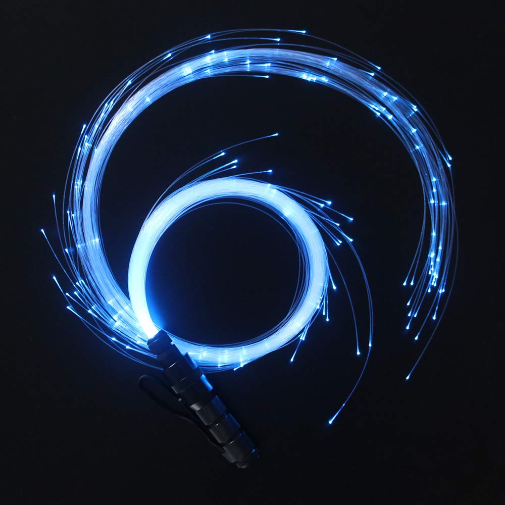 CHINLY durable, flexible fiber optic whip for energetic routines
