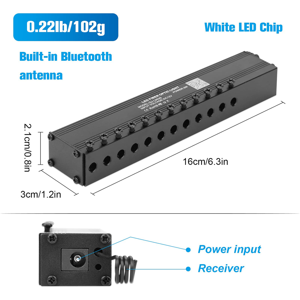 CHINLY Meteor 3W 12 LEDs motor enabling customizable meteor showers