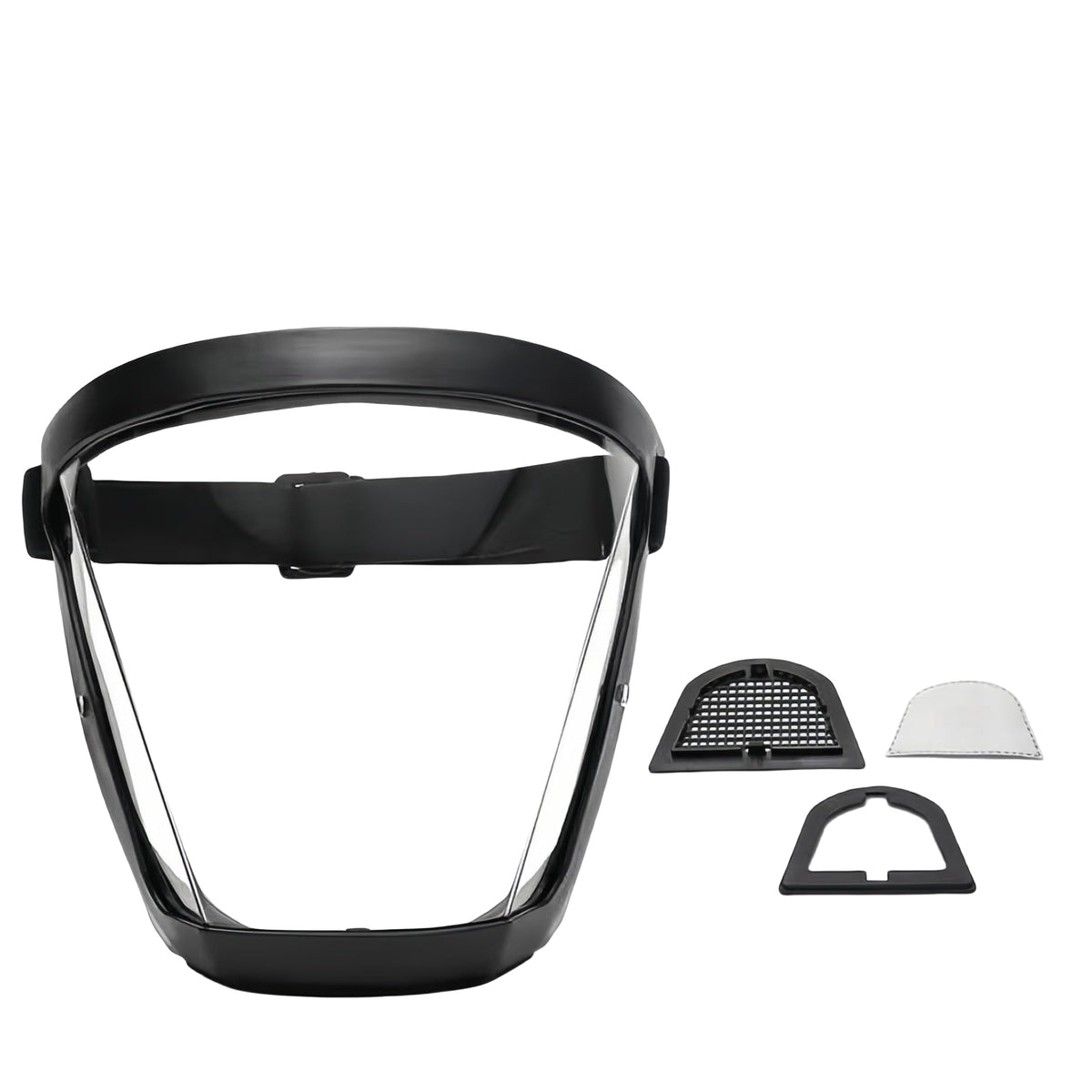 Chinshwehaw anti-fog full-face shield with dust protection for grinding and cutting.