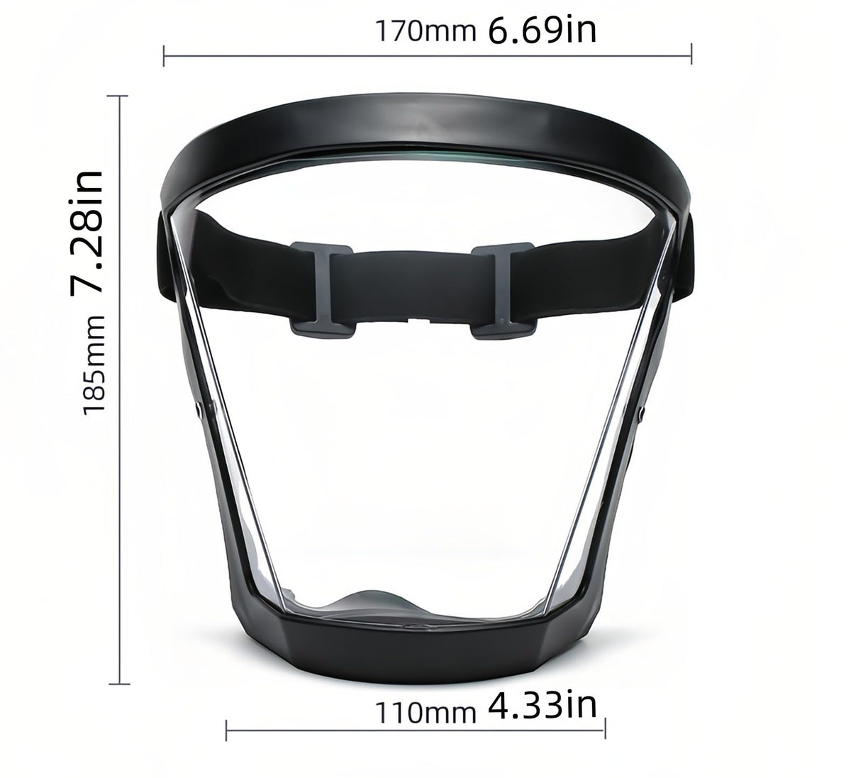 Chinshwehaw anti-fog coating keeps visibility during cold or humid days.