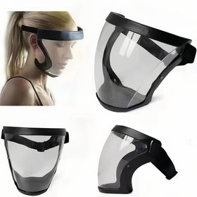 Chinshwehaw wide-view visor delivers clear visibility for extended outdoor tasks.