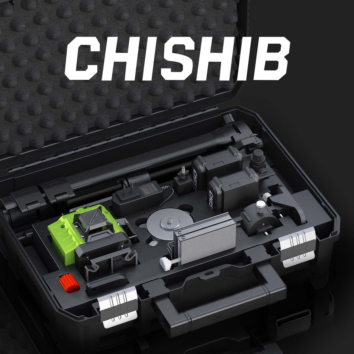 CHISHIB green laser level with rotary base for flexible alignment
