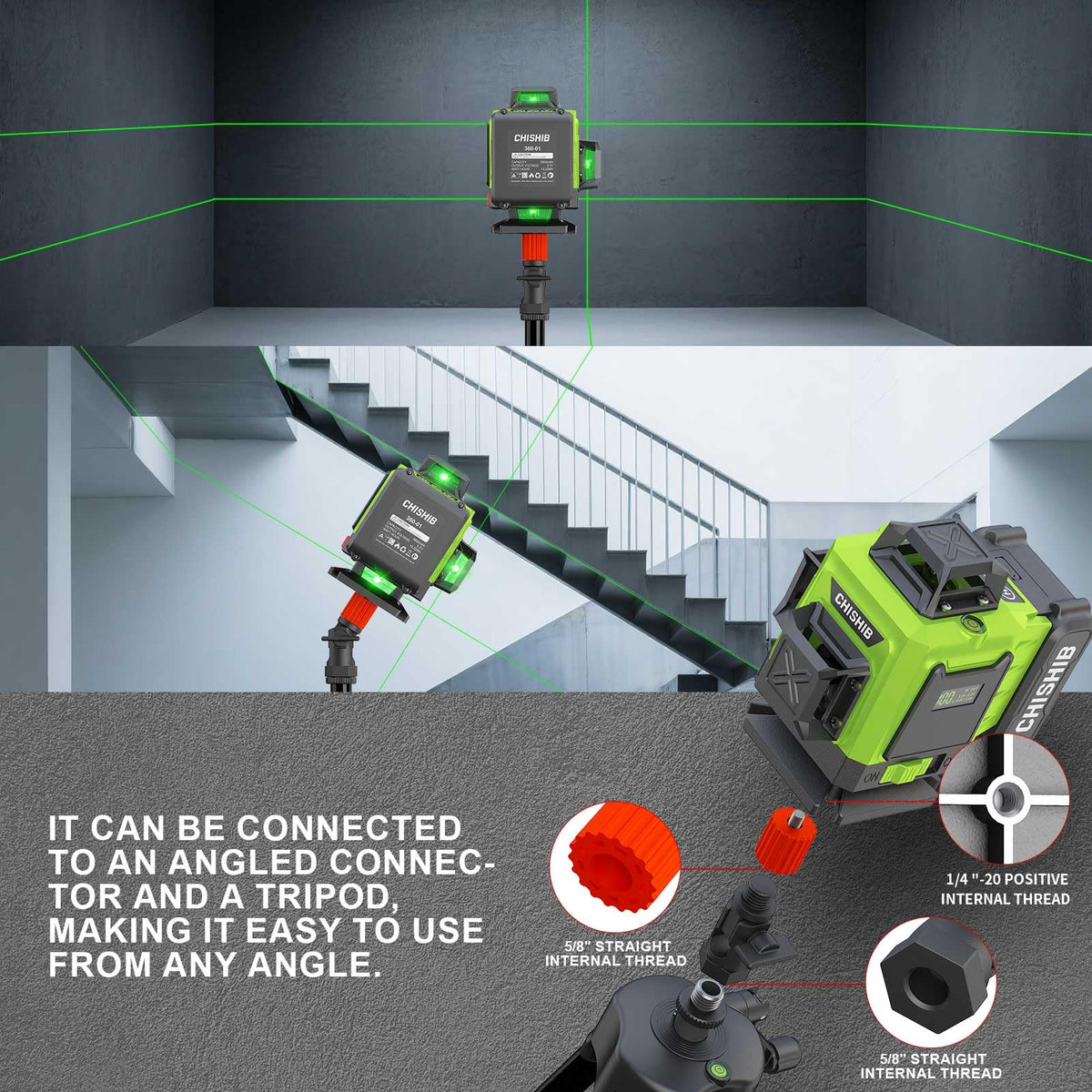 CHISHIB self-leveling pendulum provides rapid, reliable leveling