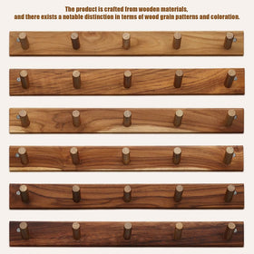 Chiumay teak wall hanger keeps coats neat by doorway