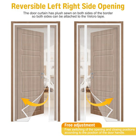 CHIYUNS velcro-tape installation details on door frame.