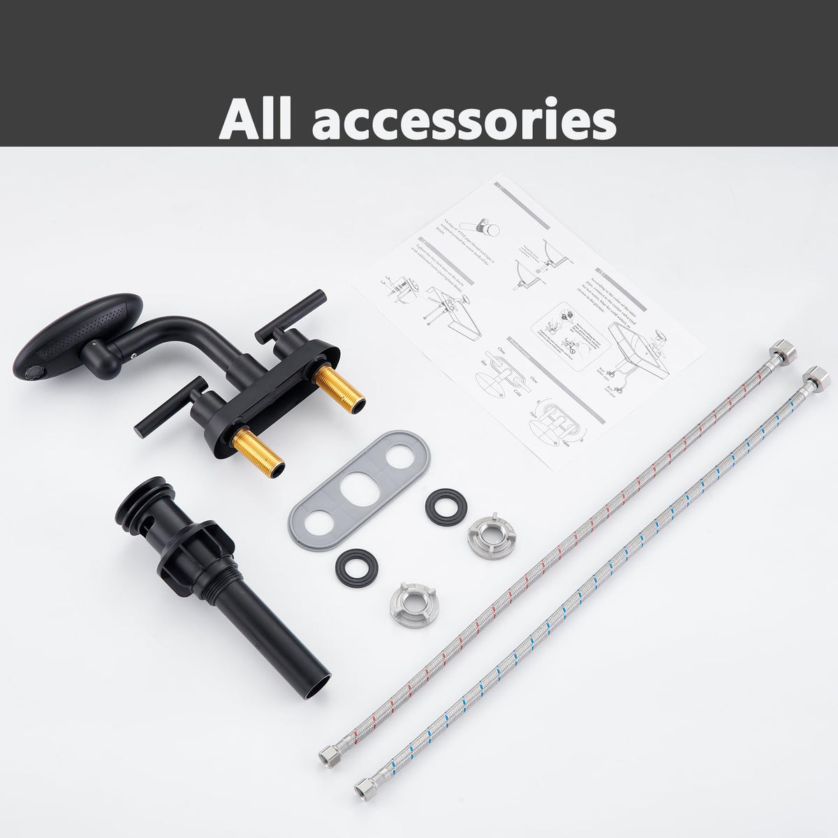 Chivina matte black faucet easy installation and reliable performance