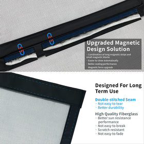 CHIYUNS Velcro top attachment close-up highlights secure door frame mounting.
