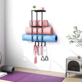 CHJgroup wall-mounted system simplifies garage organization with minimal wall damage.