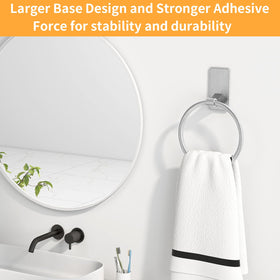 CHJgroup stick-on adhesive base close-up showing strong mounting for towels.