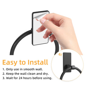 CHJgroup space-saving towel ring keeps towels neatly organized.