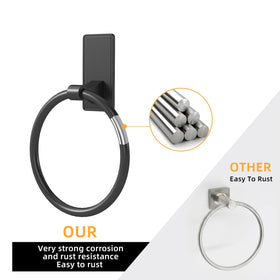 CHJgroup towel ring crafted from 304 stainless steel for durability.