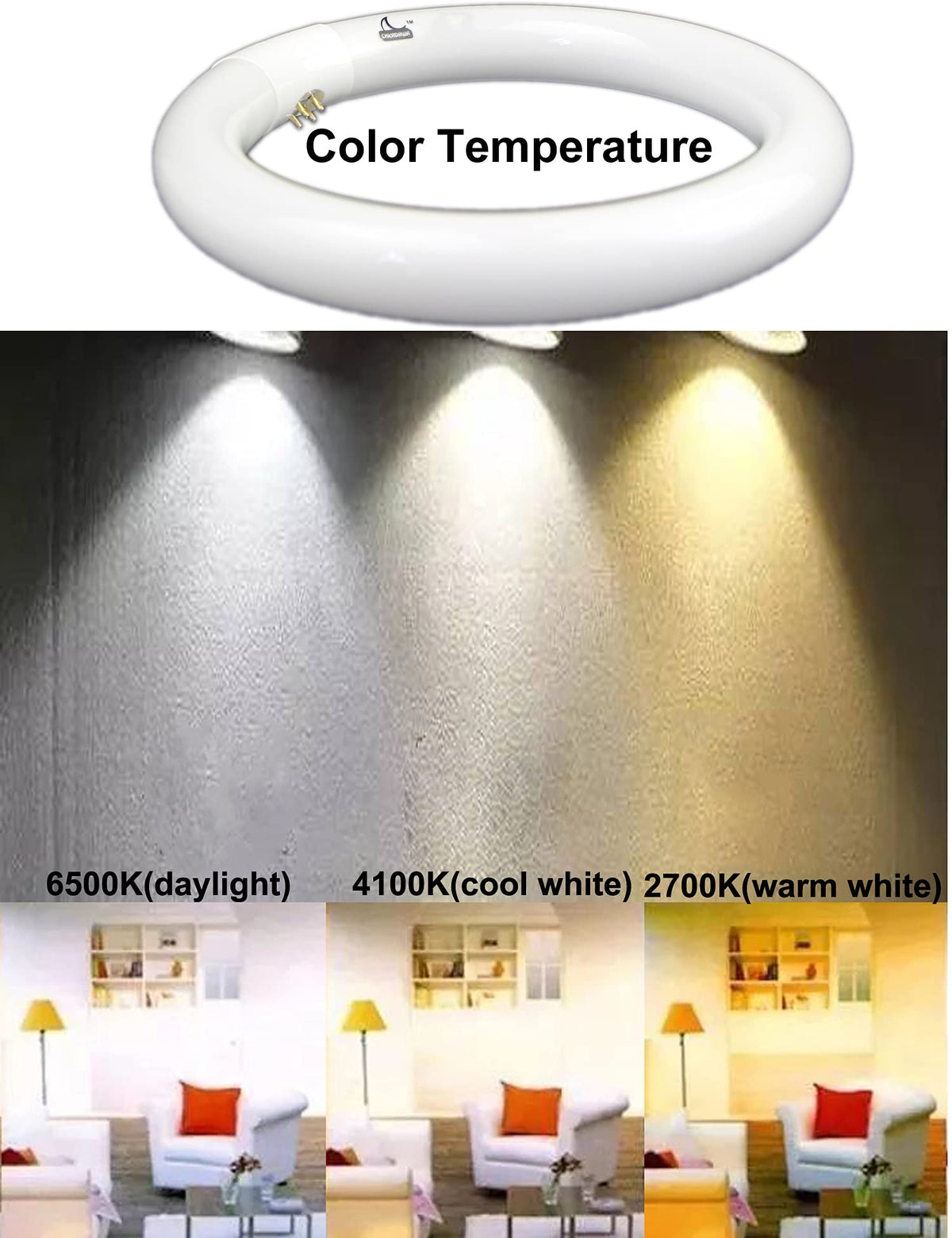 CHKADAWA 2200 lumens bright output for living rooms and kitchens