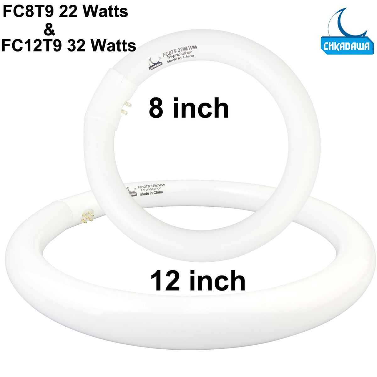 CHKADAWA circle light 12in 3000K fits ceiling fixtures with ample coverage