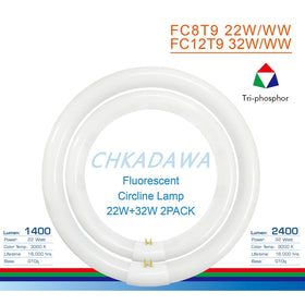 CHKADAWA circle light 8in 3000K fits ceiling fixtures with soft warmth