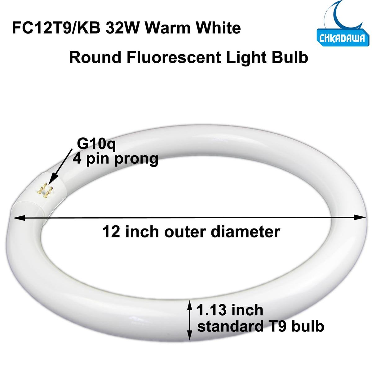 CHKADAWA FC12T9 12in bulb 32W ideal for kitchen ceiling fans