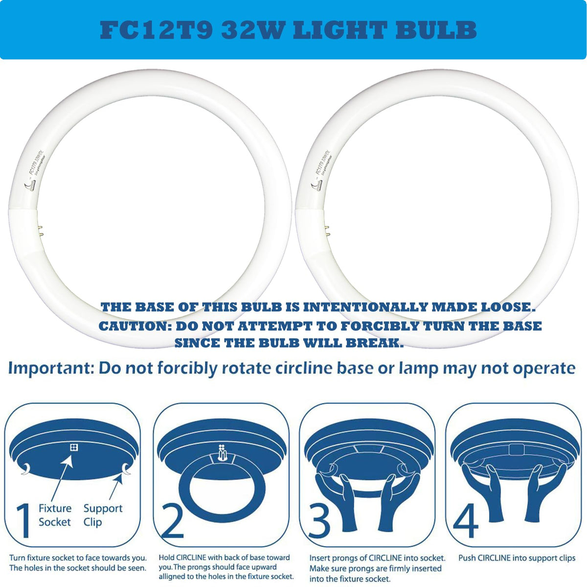 Chkadawa FC12T9 32W provides about 1750 lumens for task lighting.