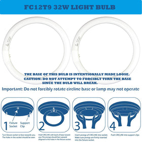Chkadawa FC12T9 32W provides about 1750 lumens for task lighting.