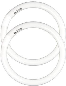 Chkadawa FC12T9 32W circular 12-inch bulb in a fixture for bright daylight light.