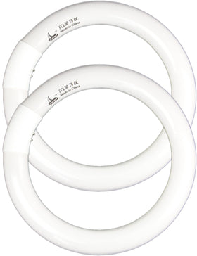 CHKADAWA FC9T9 9-inch circline bulb for ceiling fans with daylight 6500K brightness.