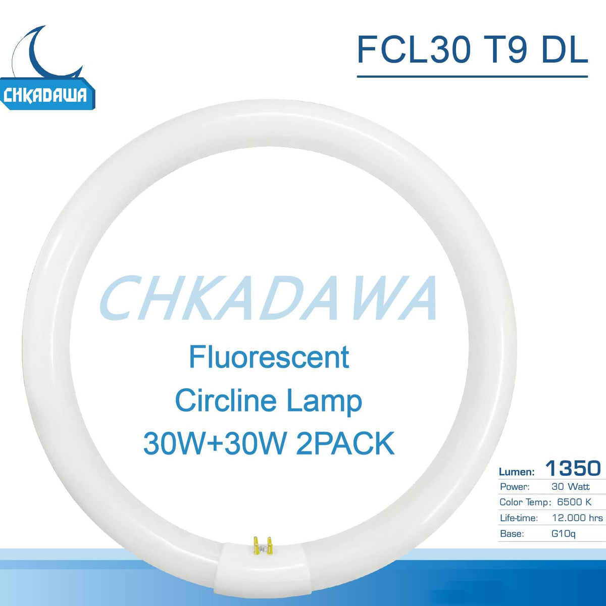 CHKADAWA FC9T9 with 4-pin G10q base for easy replacement.