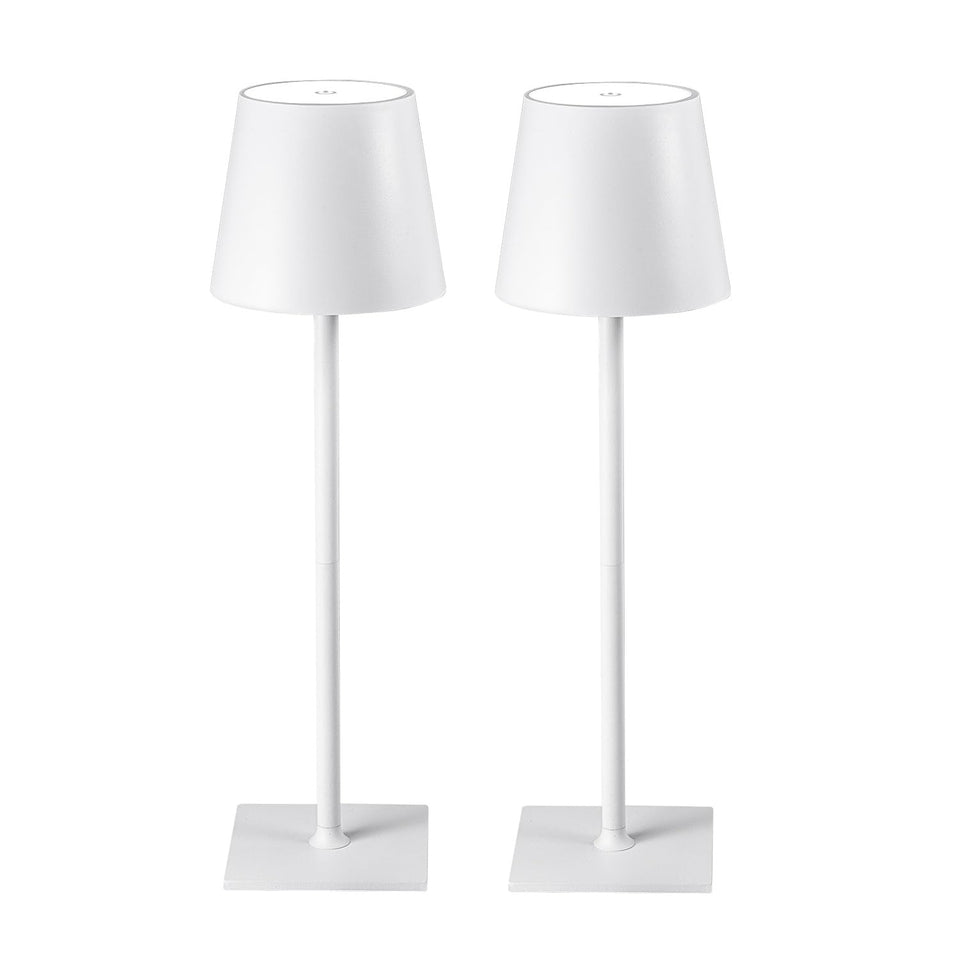 CHLORANTHUS two-pack cordless table lamp front view showing versatile bedside lighting